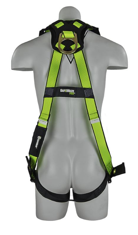Safewaze PROVEST HARNESS W SINGLE BACK D RING GROMMET LEGS back